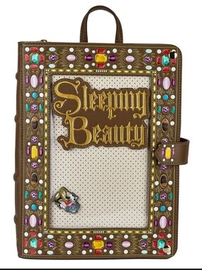 Sleeping Beauty Embellished Mini Bag - Brown